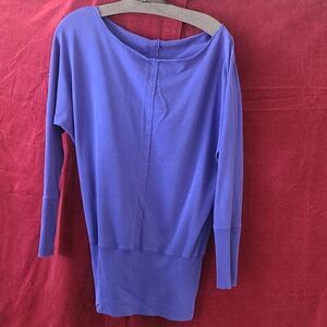 Stephanie B sweatshirt Top Purple Batwing M 8